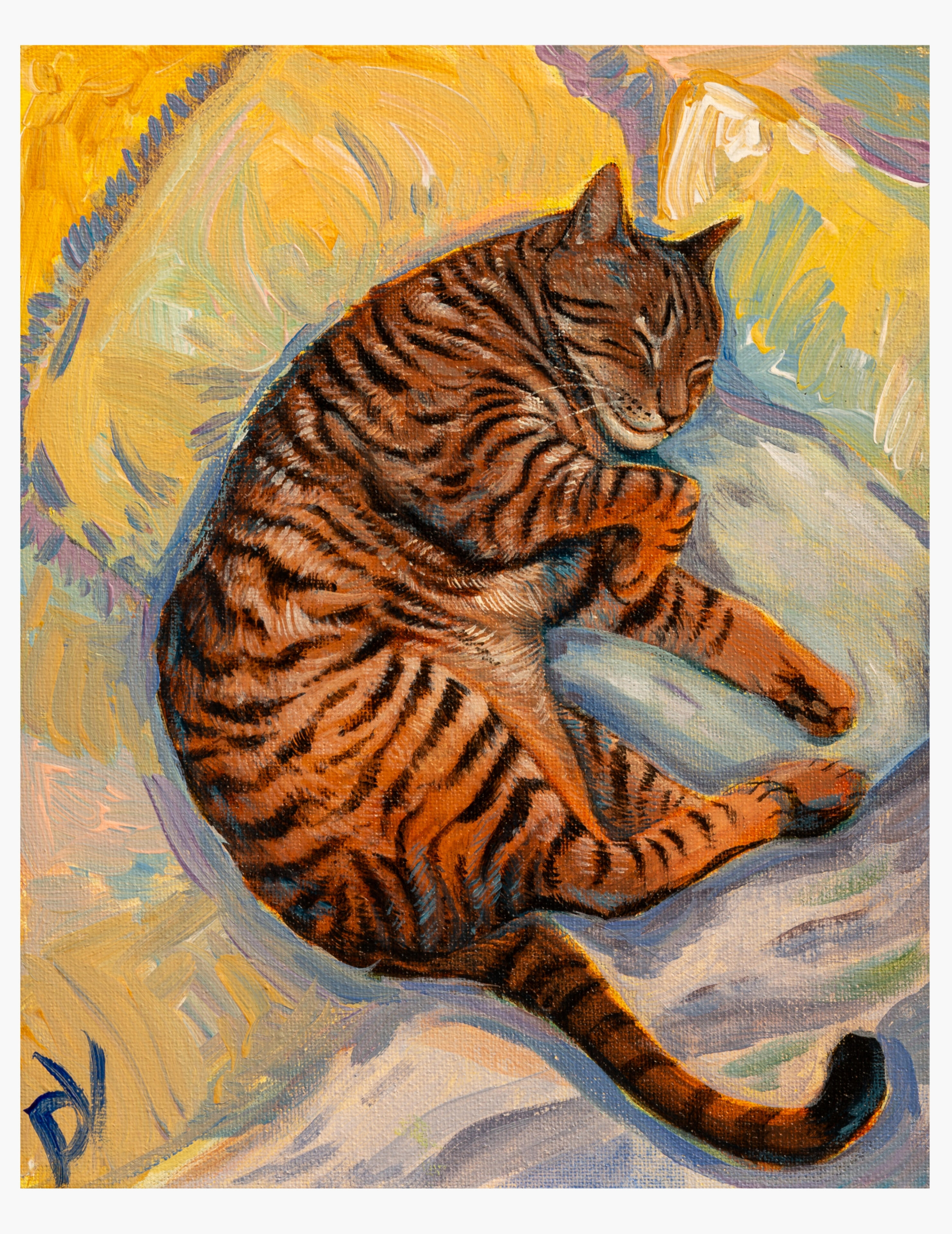 Kyle Is Sleeping. Acrylic on Canvas, 10x14 in, 2026