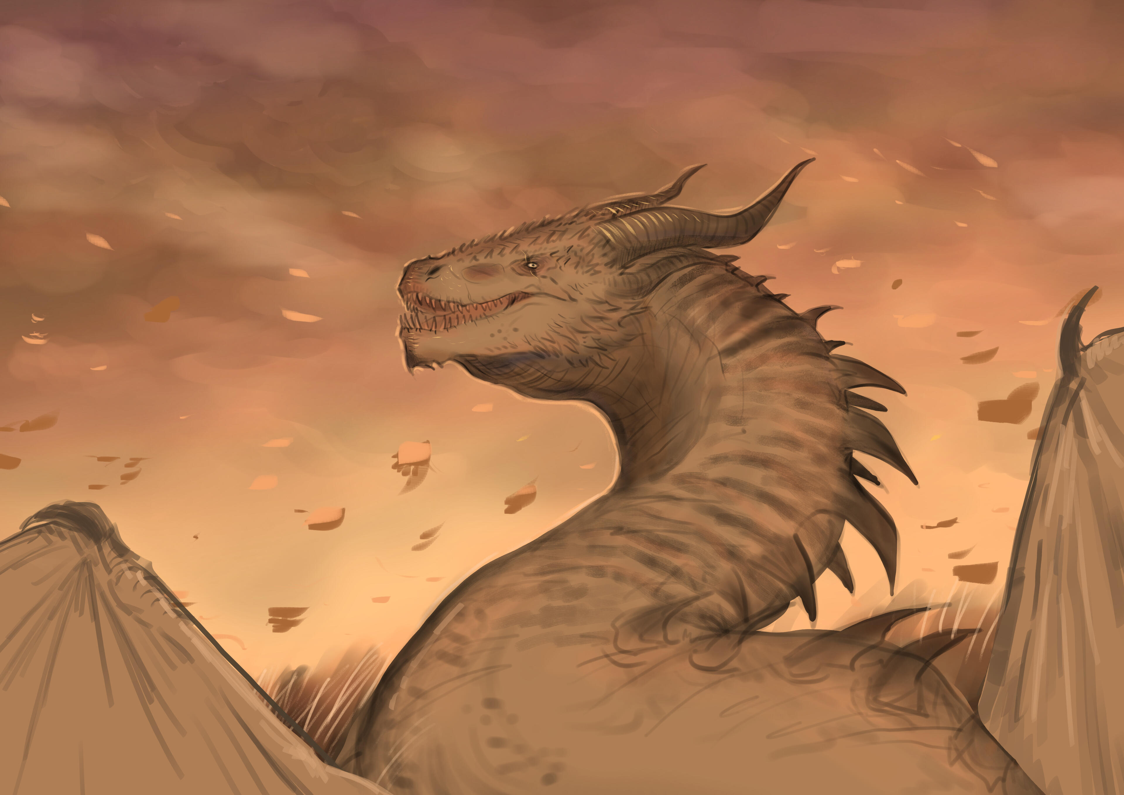 Vhagar 3. Digital (Krita, XP-Pen), 2026