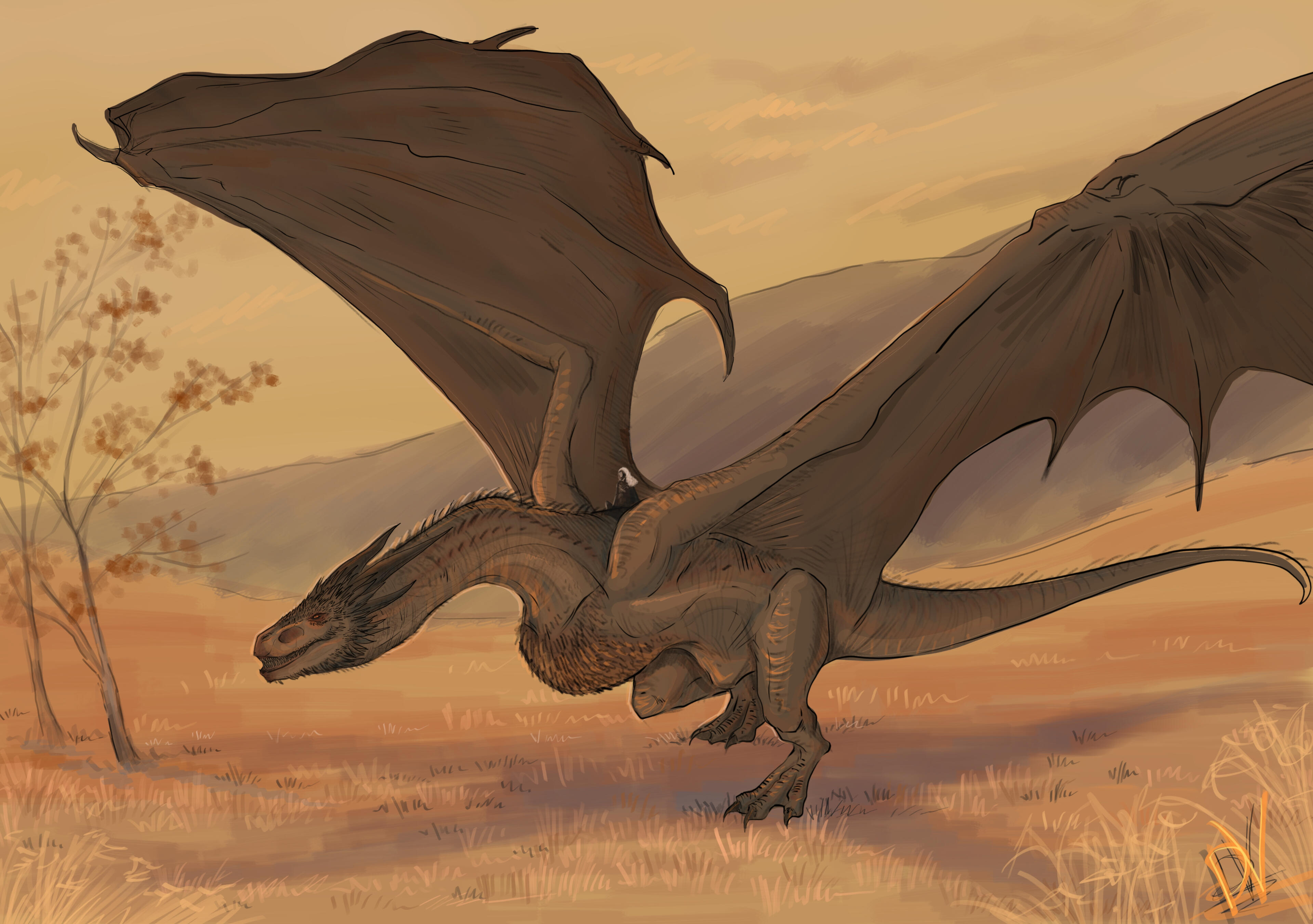 The Rider. Digital (Krita, XP-Pen), 2026